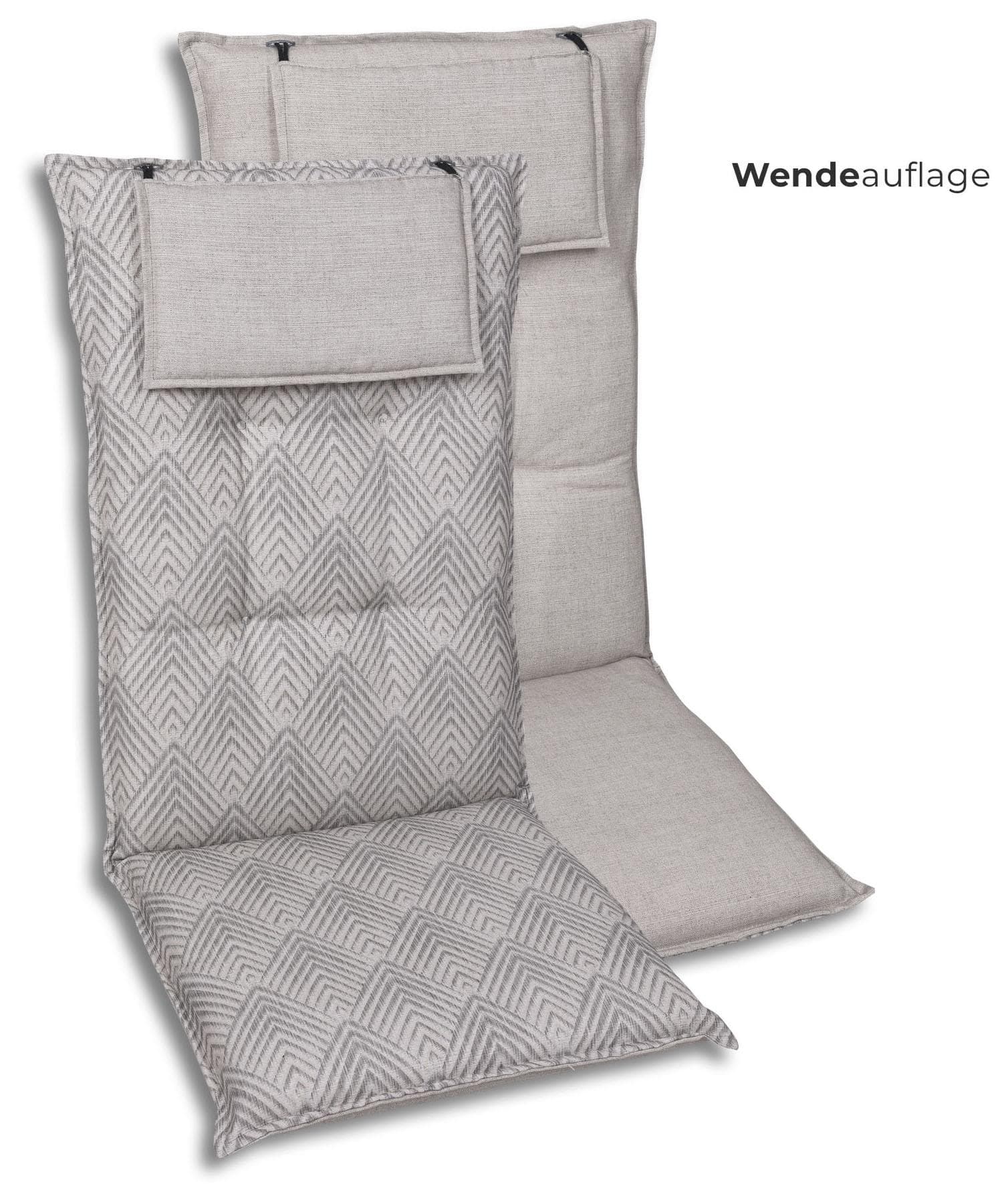 Hochlehnerauflage GO-DE Beige Baumwolle Polsterauflage