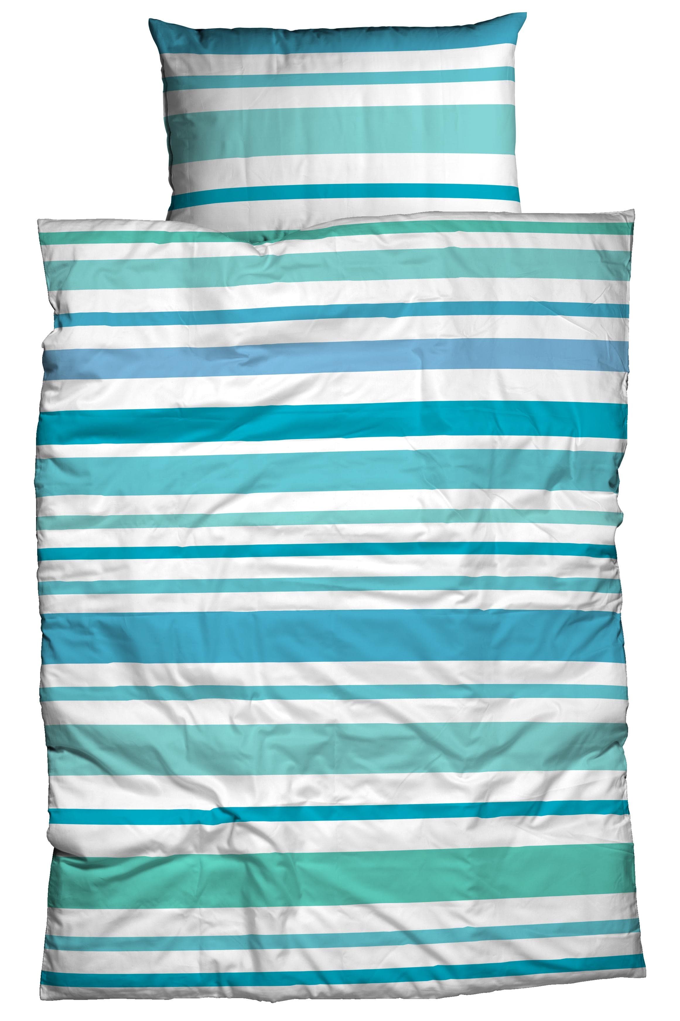 Bettwäsche CASATEX Banda Türkis Satin