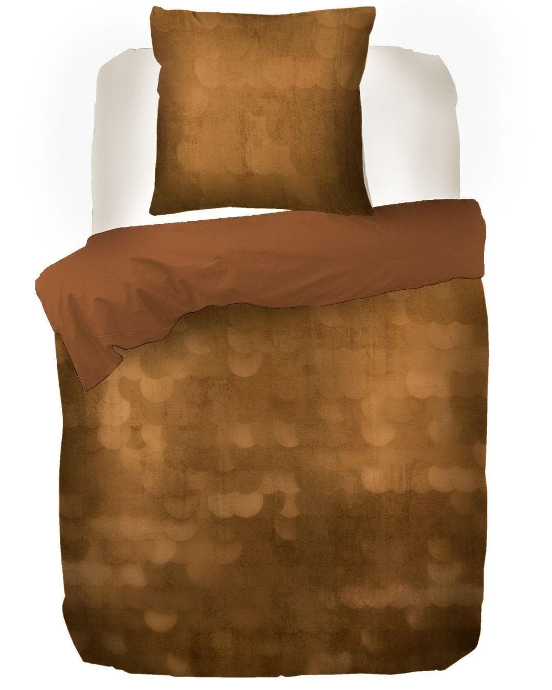 KAYORI Bettwäsche Aikio Braun 100% Bio-Baumwoll-Satin 2-tlg.