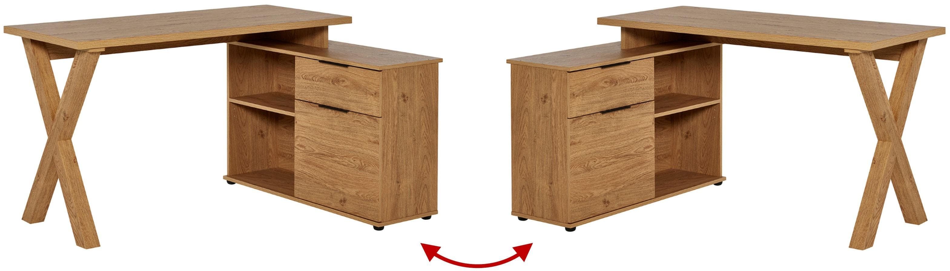 Eckschreibtisch Jahnke X-CLUB C 40 E Montana Eiche