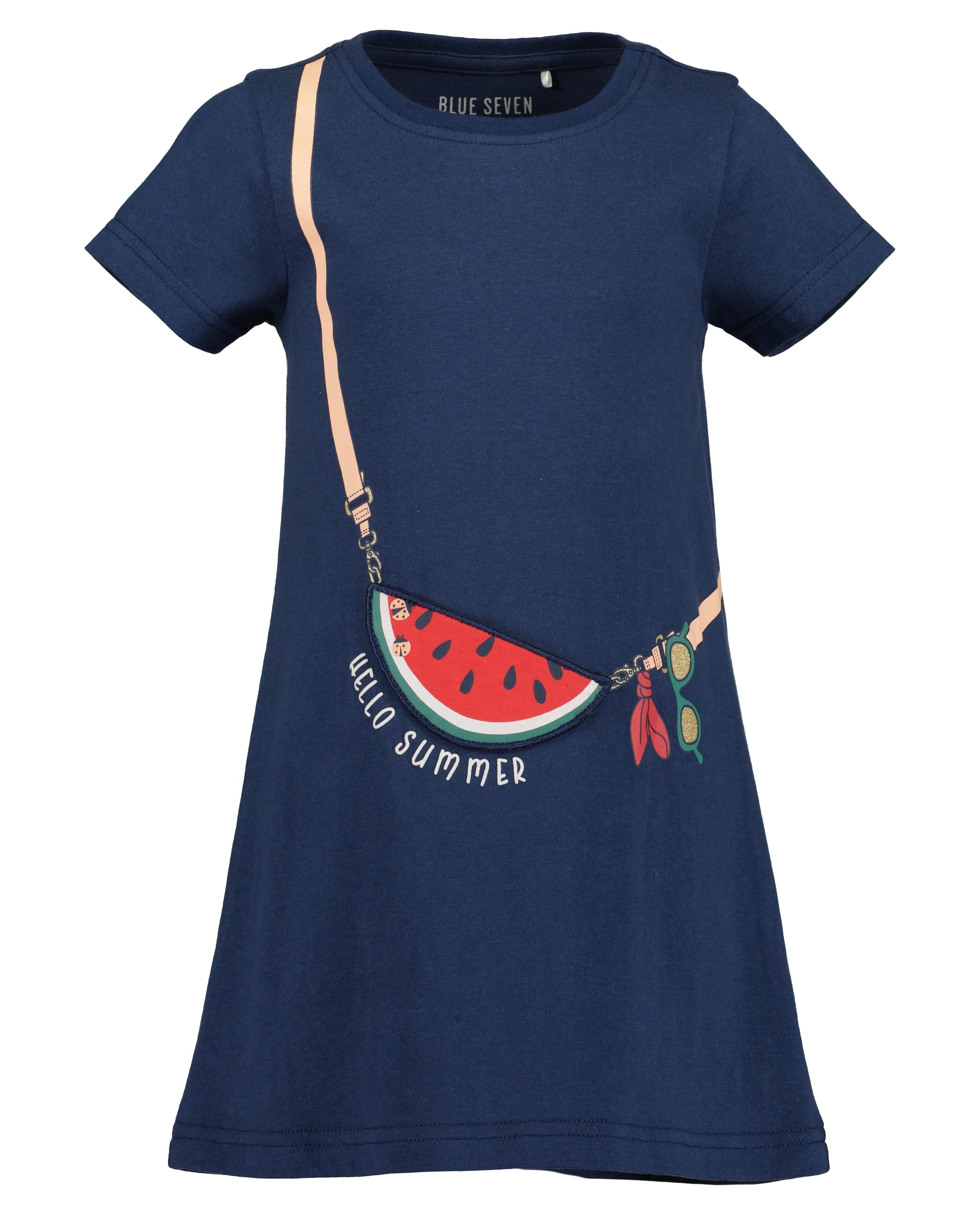 Jerseykleid BLUE SEVEN Mädchen Gr. 104 Dunkelblau