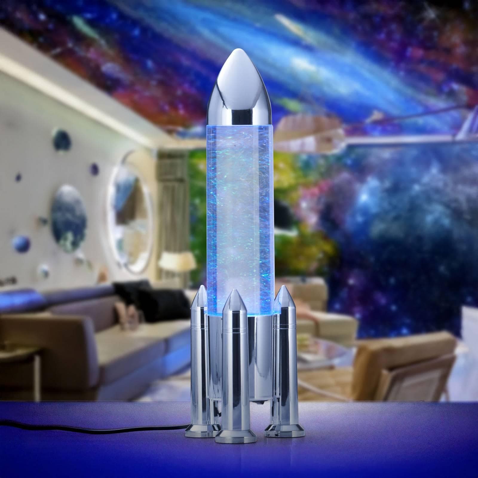 LED-Tischleuchte Apollo Titanfarben RGB USB