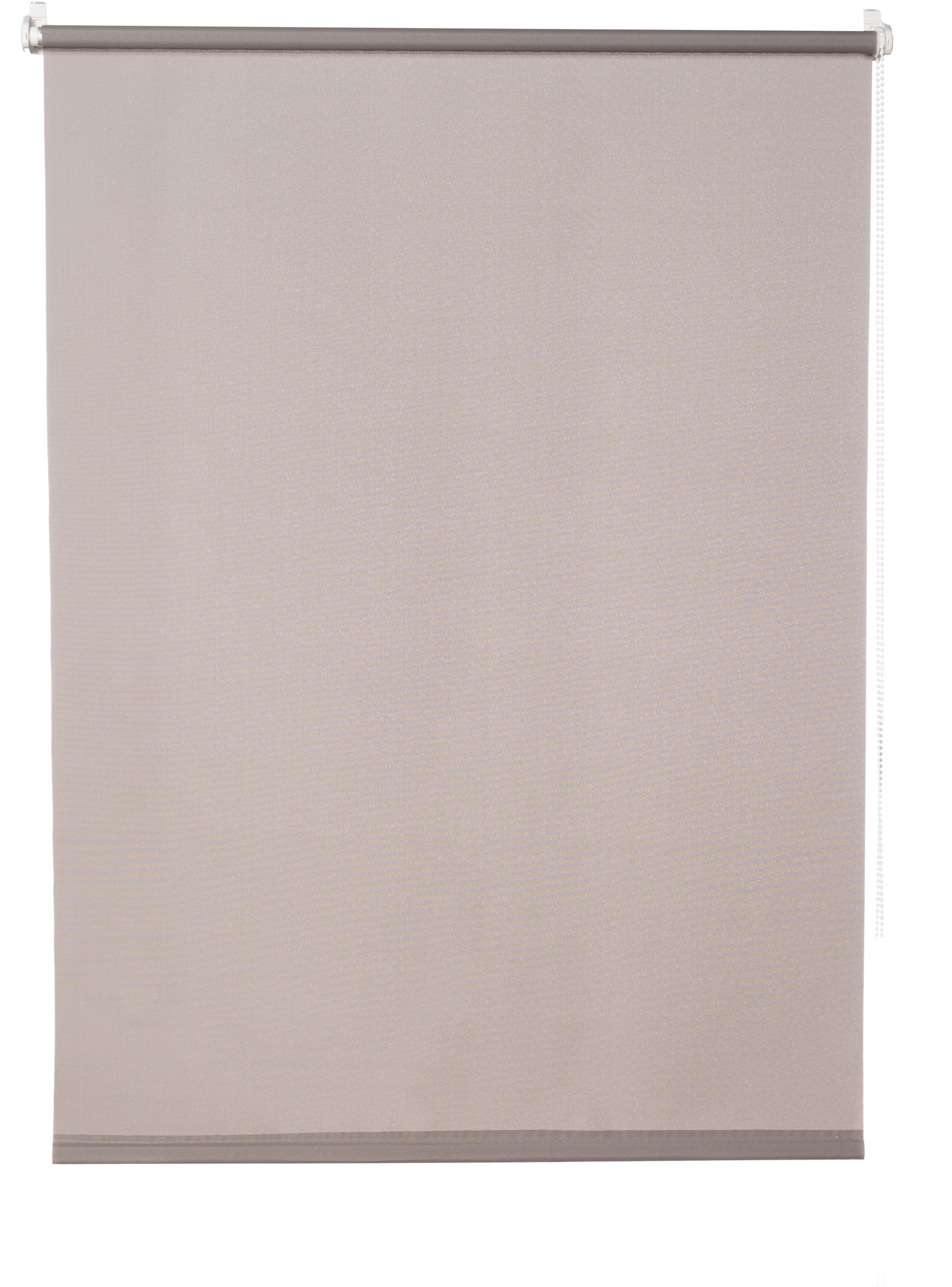 K-Home Klemmfix-Rollo Grau Seitenzugrollo Polyester