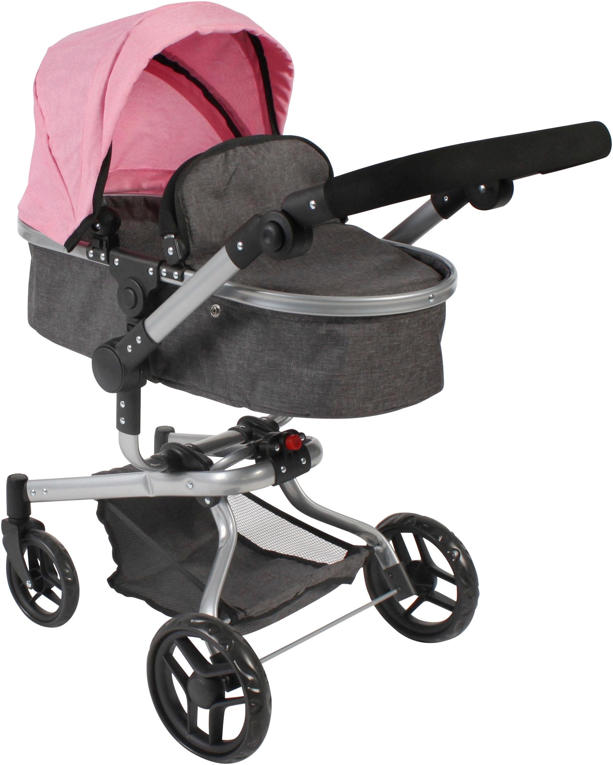 CHIC2000 Yolo Kombi-Puppenwagen Melange Rosa