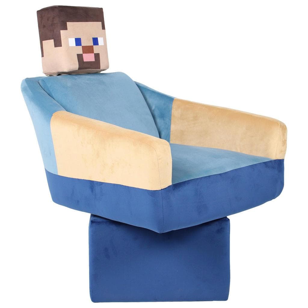 Minecraft Loungesessel Blau Gaming-Design