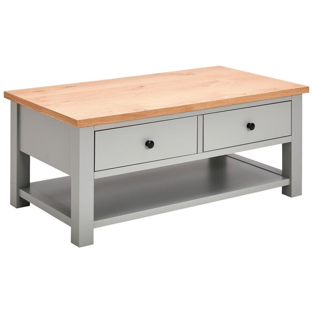 Mid.you Couchtisch Grau Eiche Kiefer Massiv