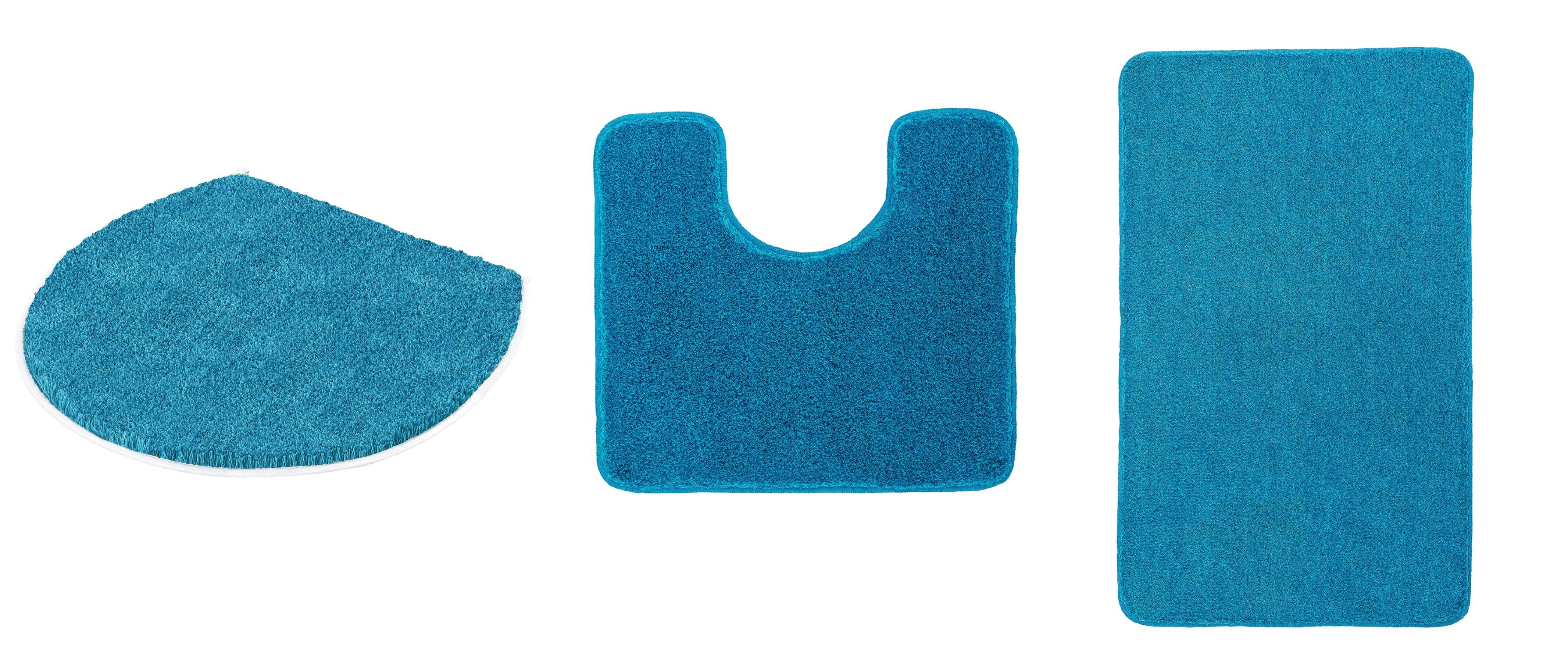 Kleine Wolke Badteppich Relax 30 mm Polyacryl Blau