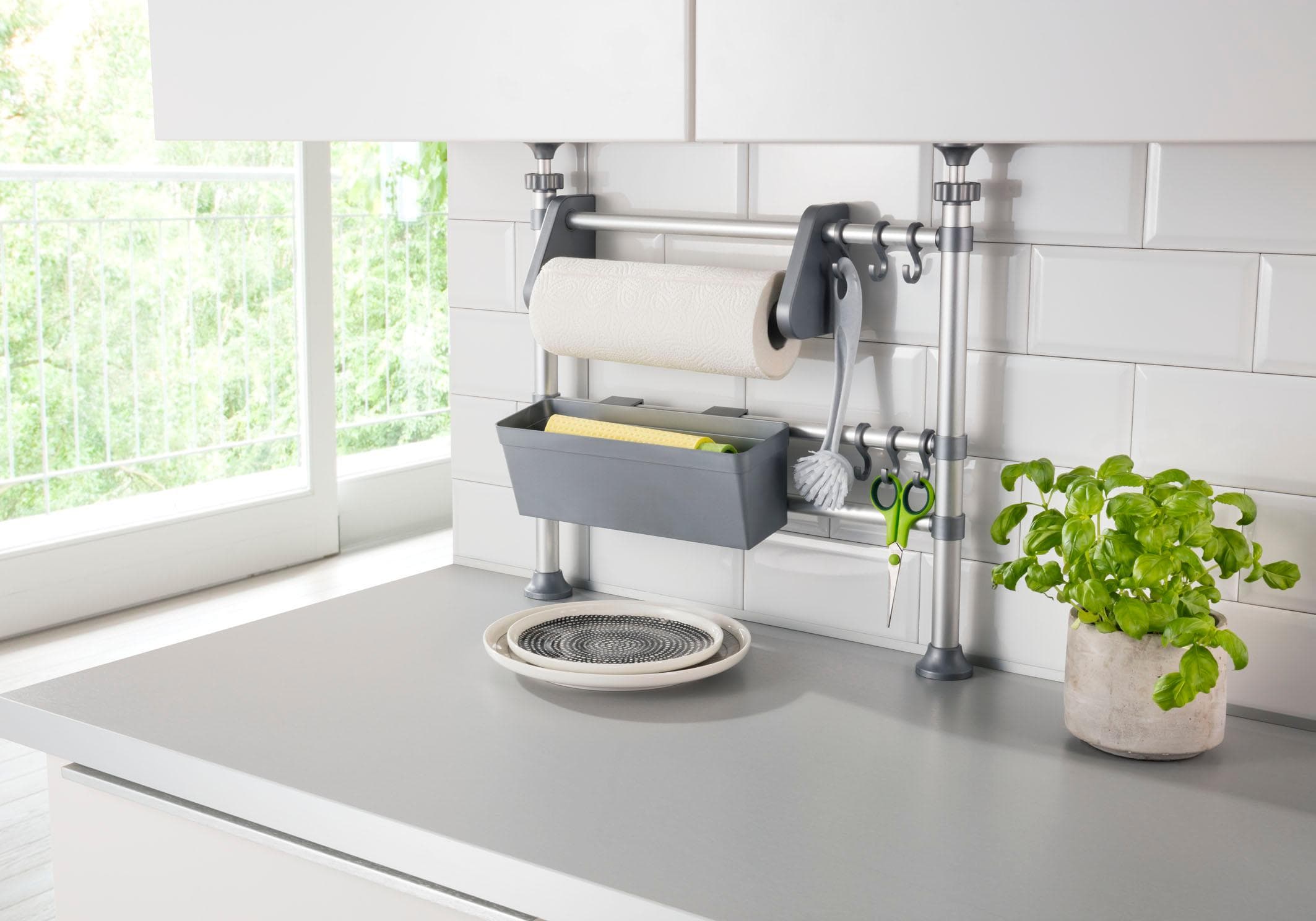 RUCO Küchenregal Silber Höhenverstellbar Aluminium