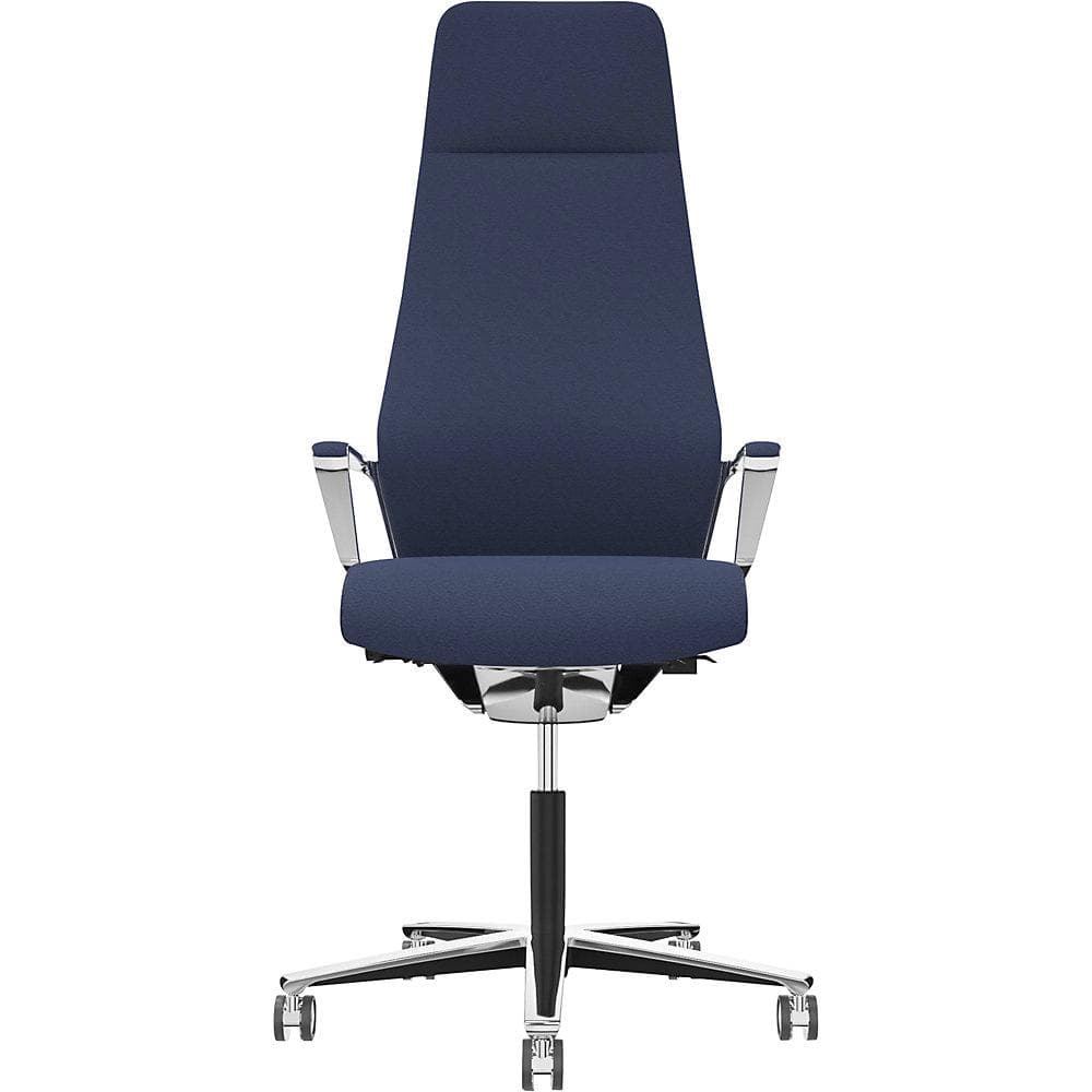 Züco Bürostuhl Signo 0185 Premium Leder Blau mit Kopfstütze