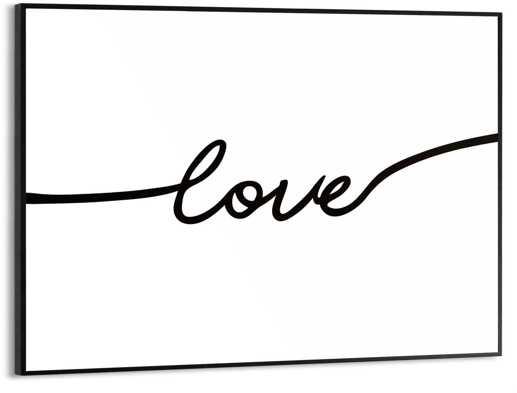 Zeitloses Schwarz-Weiß-Poster aus MDF