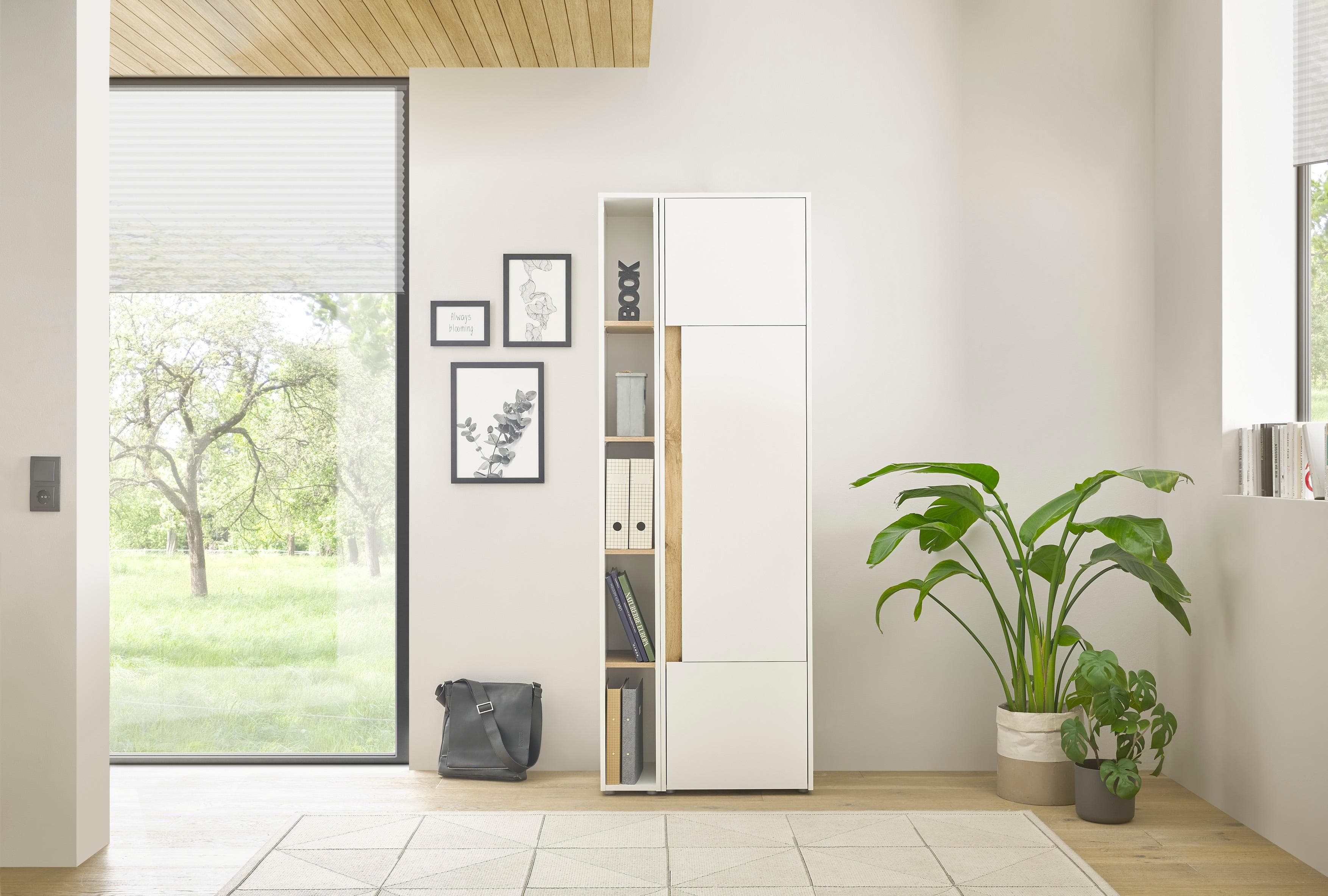 Home affaire Büromöbel-Set CiTY/GiRON Weiß Aktenregal Stauraumschrank