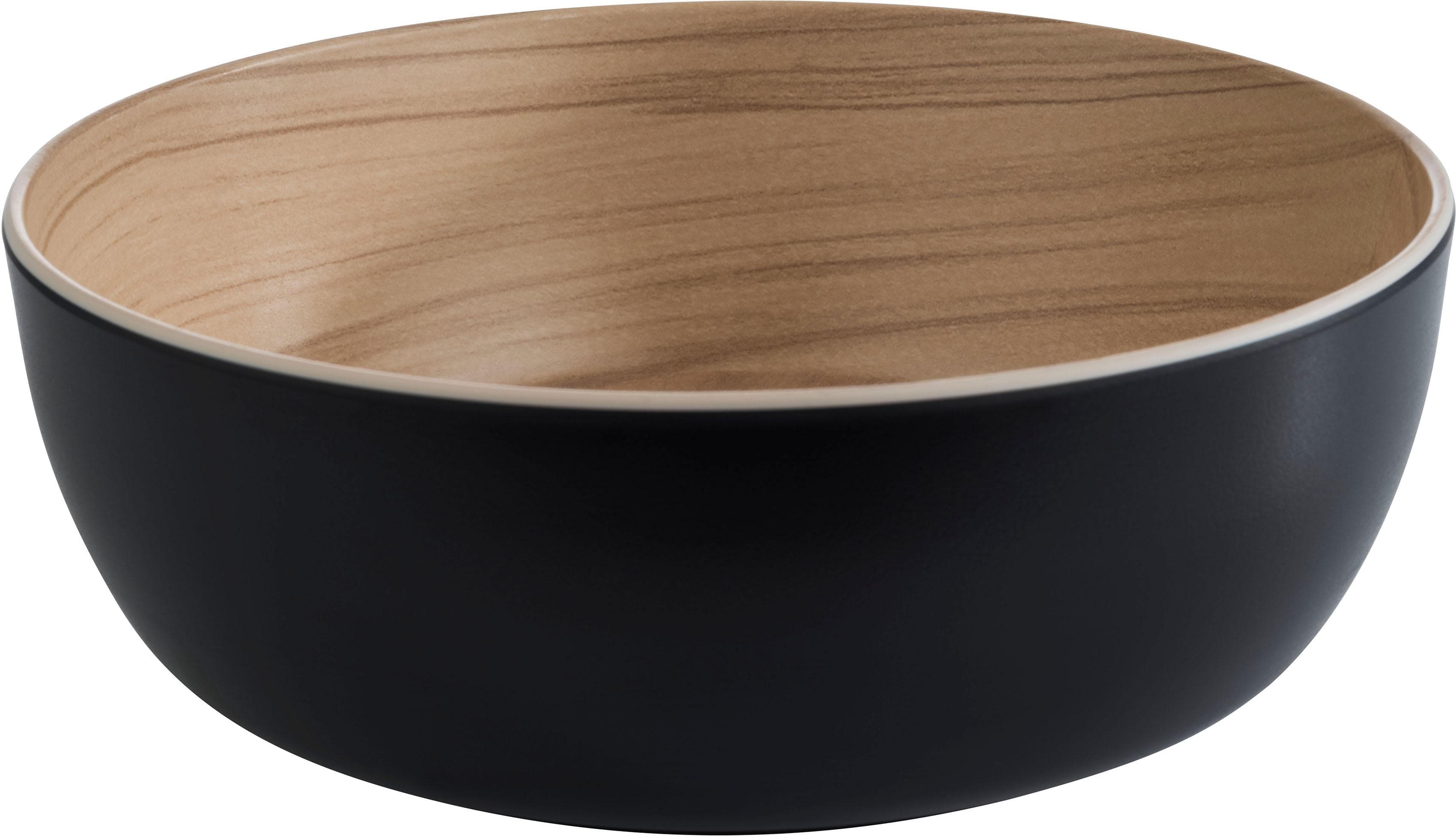 Obstschale APS "Frida" Schwarz Melamin 1,8 Liter