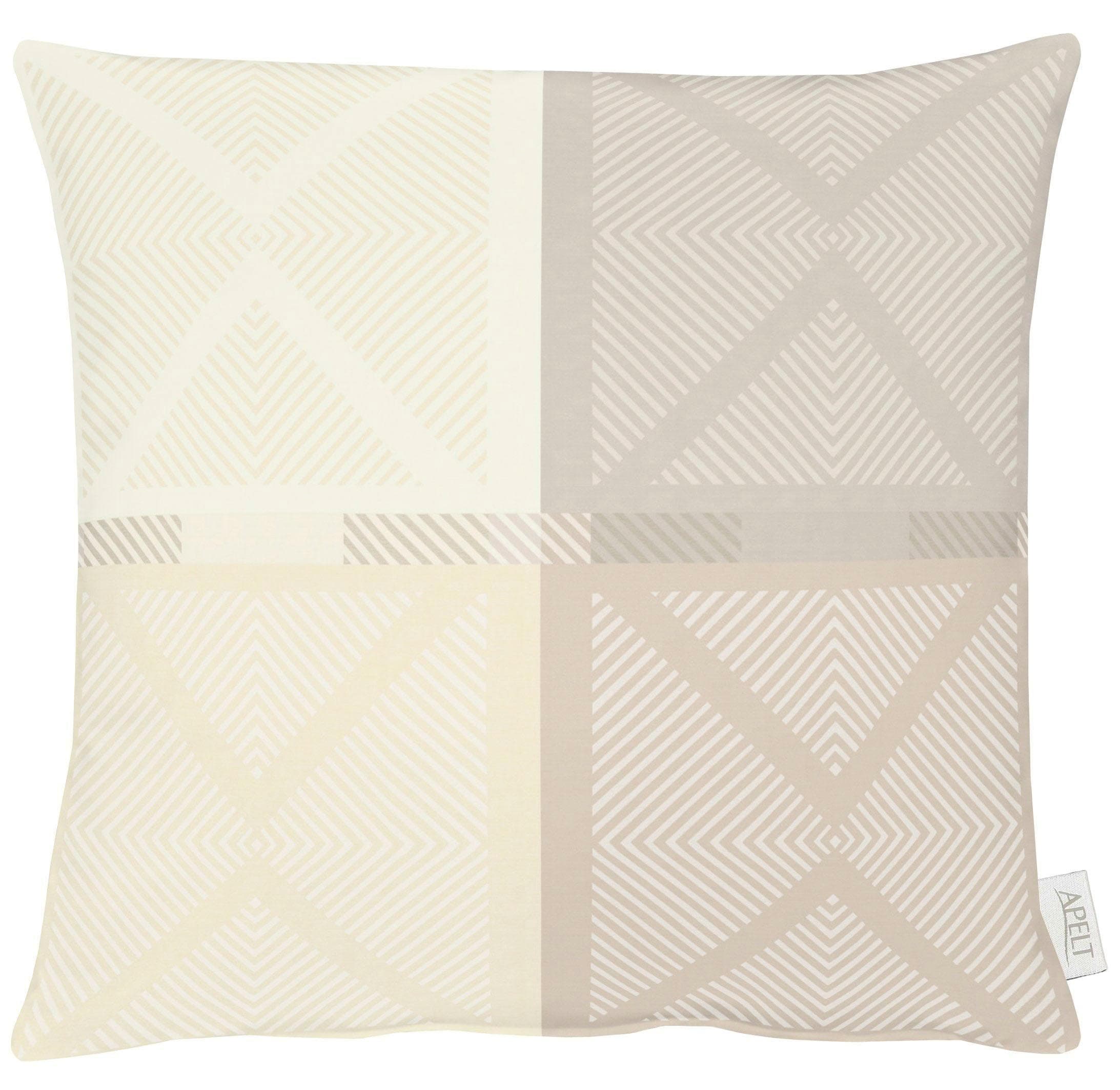 APELT Dekokissen Verona2 Beige Gemustert 48x48cm Polyester