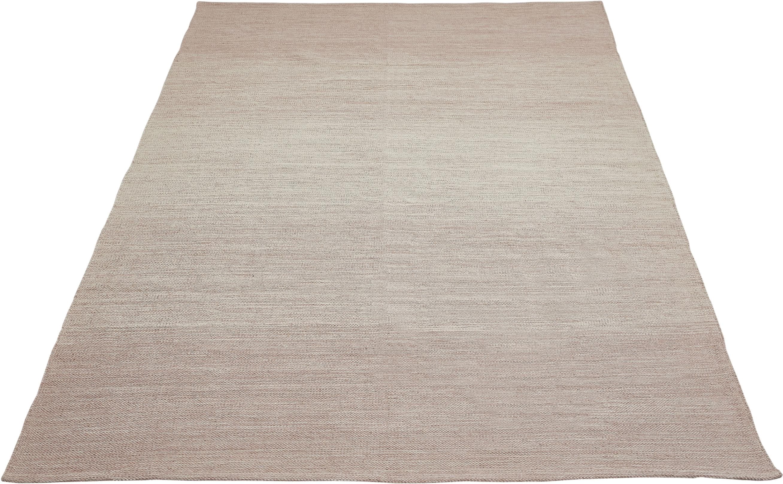 Altrosa melierter Baumwollteppich