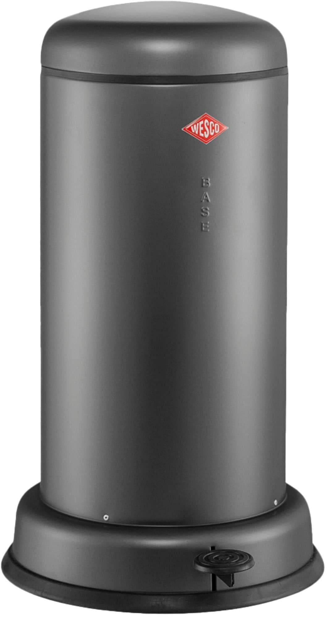 Wesco Baseboy Mülleimer grau mit Dämpfer
