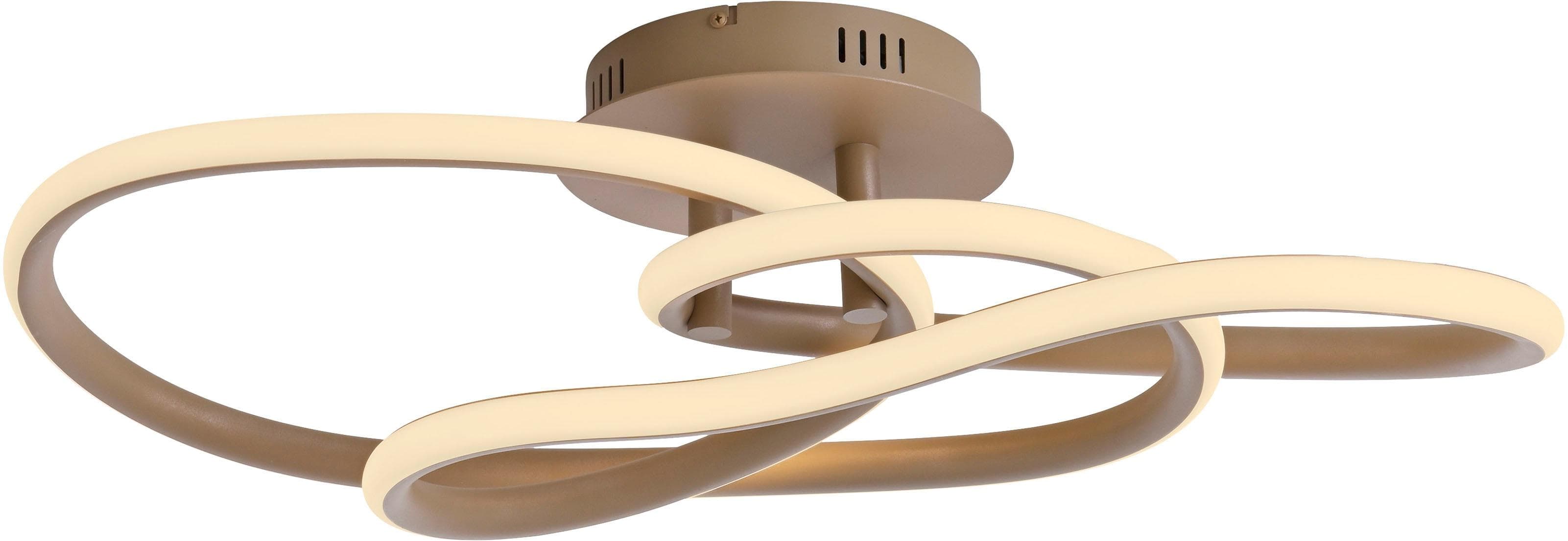 PAUL NEUHAUS LED Deckenleuchte TWIST Silberfarben Modern