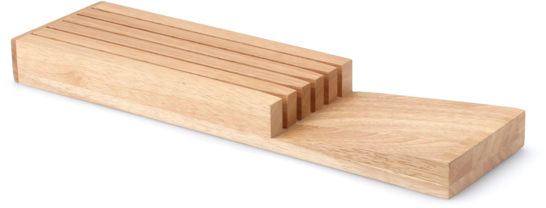 Messerblock CONTINENTA für Schublade Gummibaum