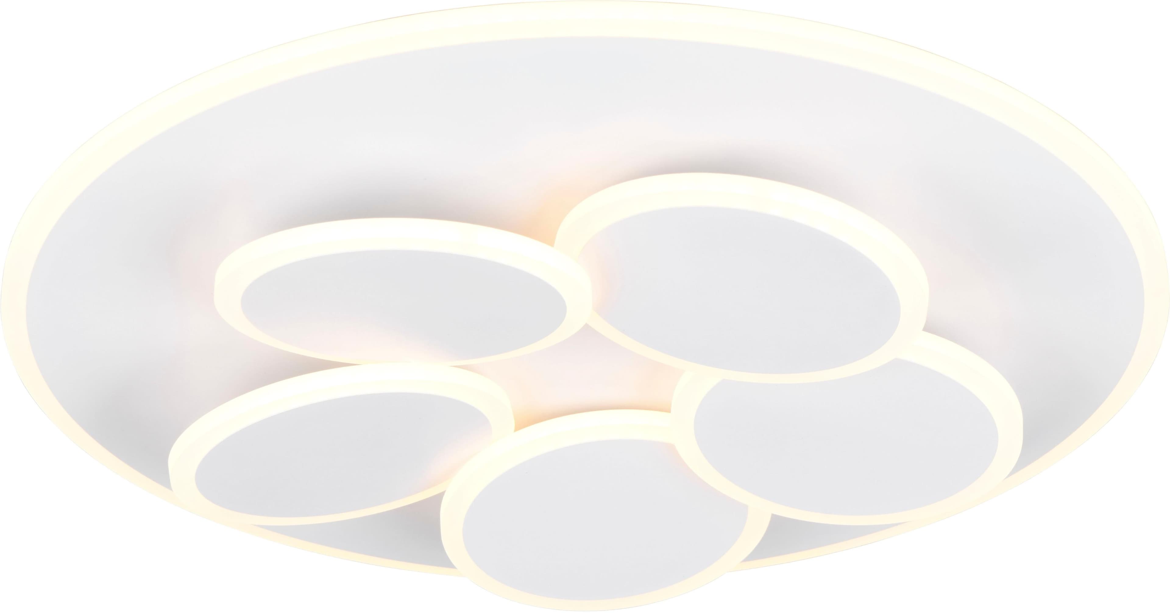 TRIO Leuchten LED Deckenleuchte MANDALA Dimmbar CCT Nachtlicht 4200 Lumen 35W