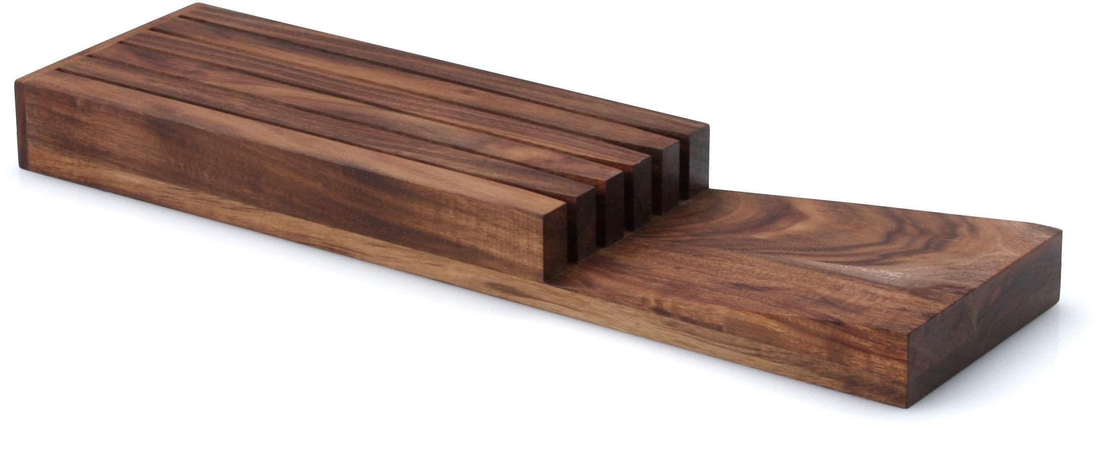 Messerblock CONTINENTA für Schublade Akazie braun