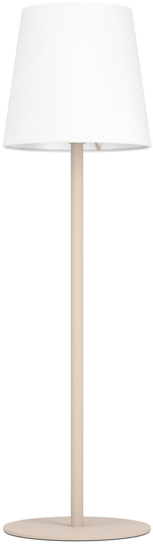 EGLO Tischleuchte Fiorana beige weiß E14 Nachttischlampe