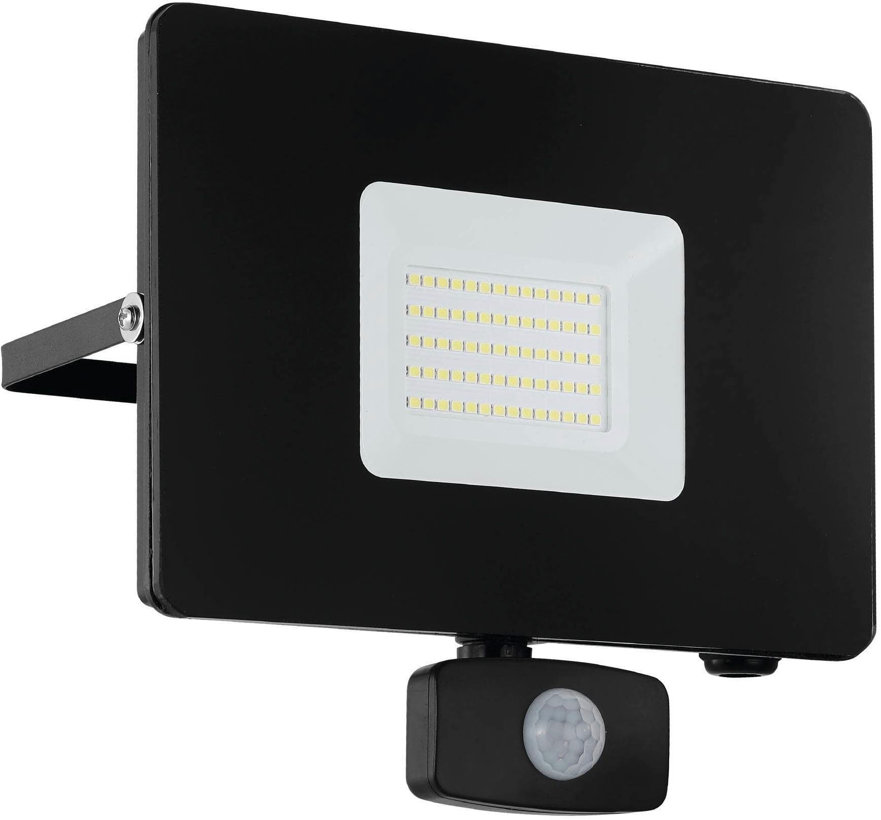 LED-Außenstrahler Faedo 3 mit Sensor, Schwarz, 50W