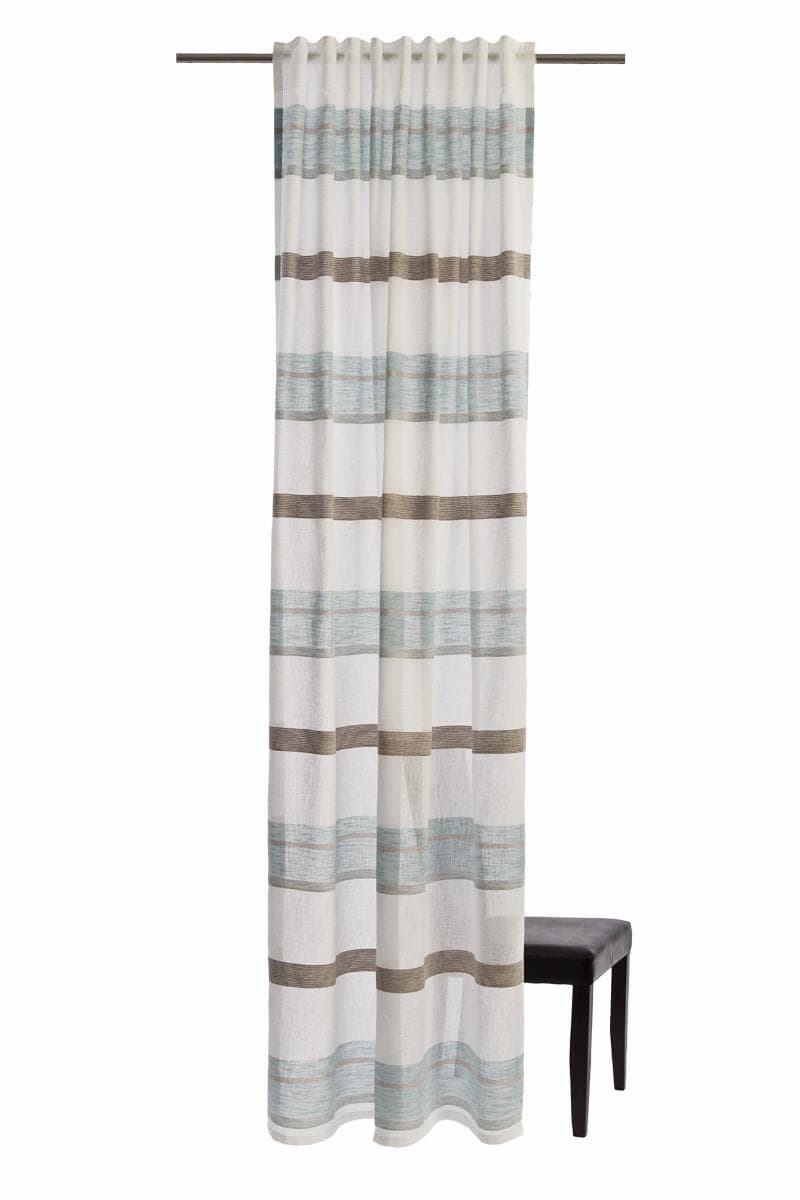 Vorhang Lea von HOMING Blau Jacquard