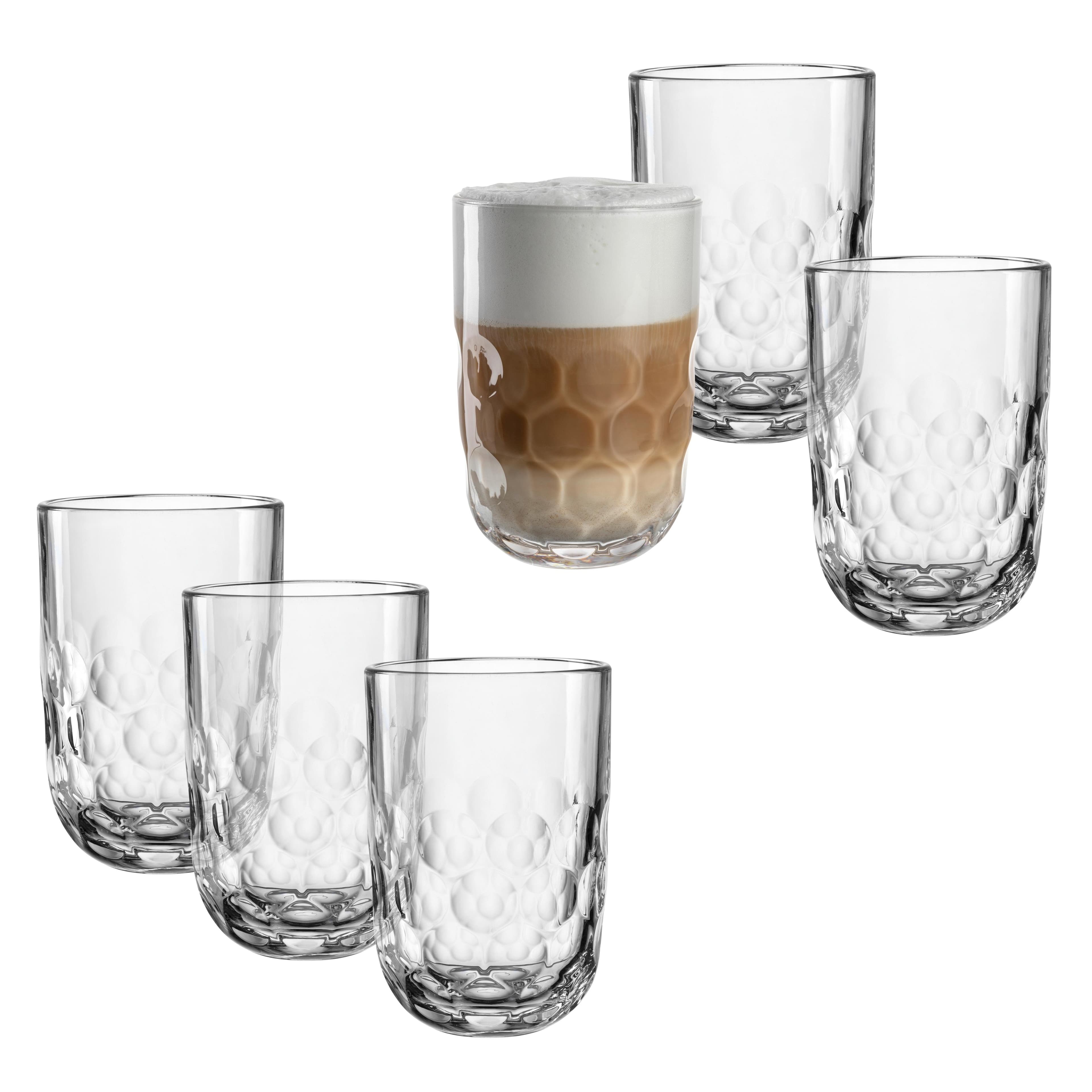 Leonardo Latte Macchiato Glas GOCCE 390 ml 6er Set