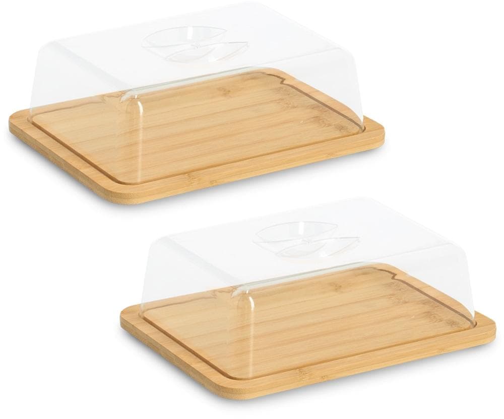 Käseglocke ZELLER PRESENT Bambus Kunststoff