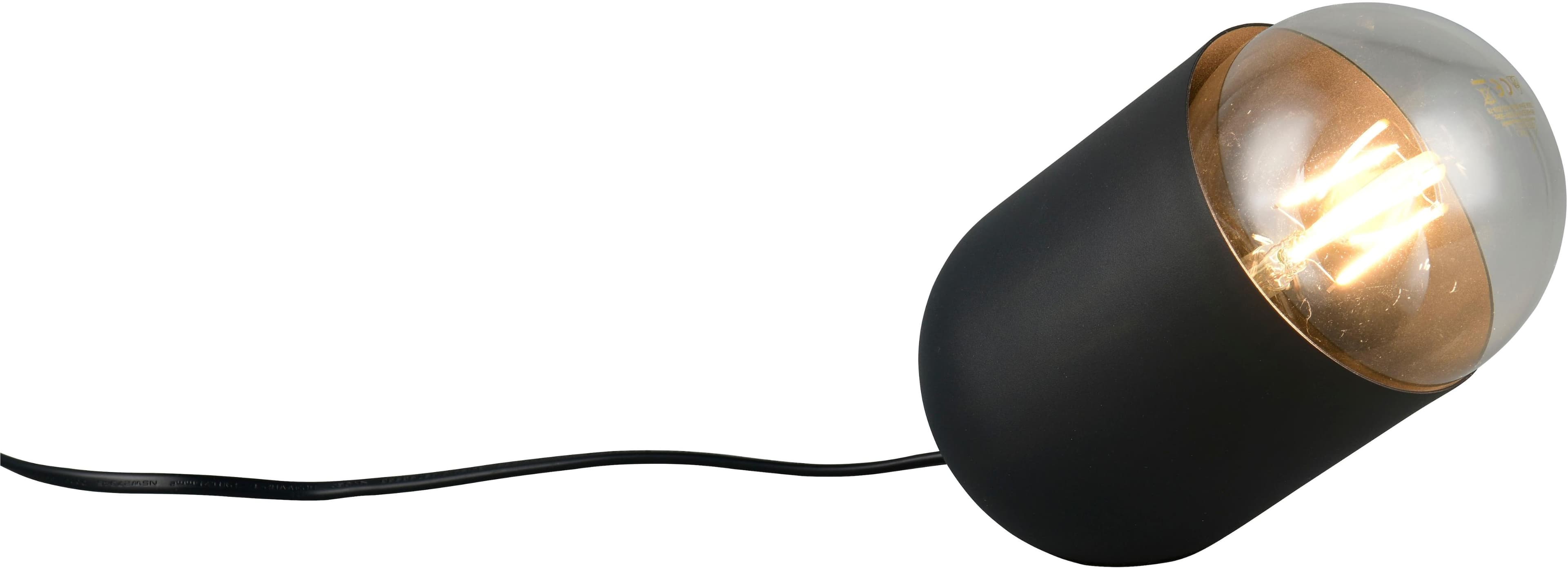 REALITY LEUCHTEN Tischleuchte NARA schwarz matt inkl. LED