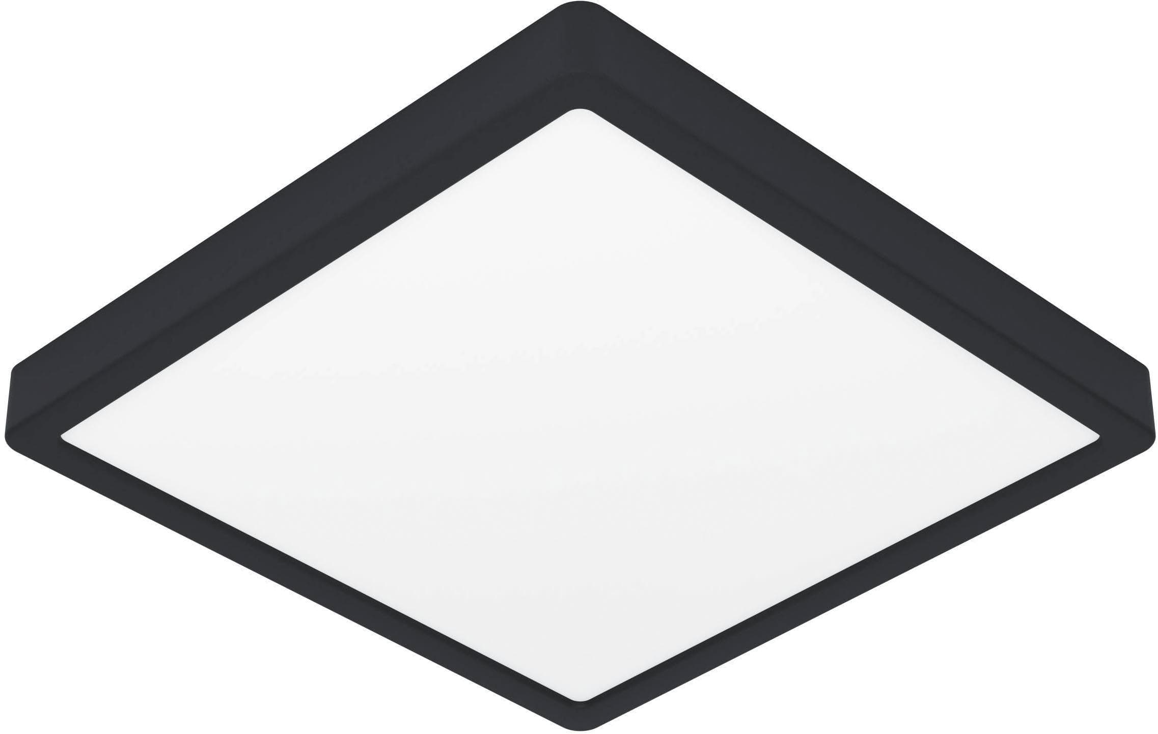 EGLO Aufbauleuchte Fueva 6-Z Deckenlampe ZigBee App Sprachsteuerung Badlampe IP44 Schwarz