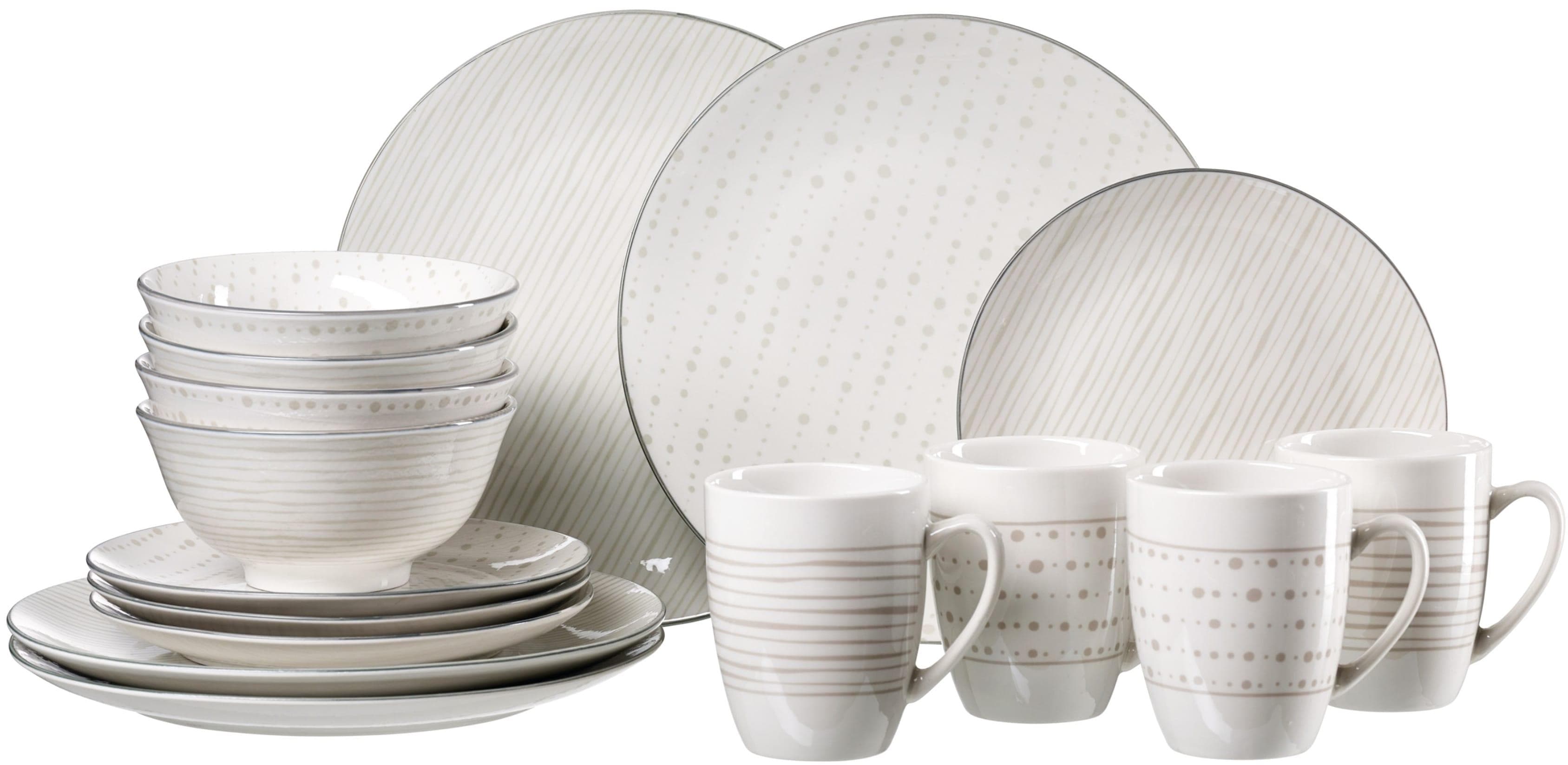Ritzenhoff & Breker Kombiservice Lahti Porzellan 16-tlg. Beige