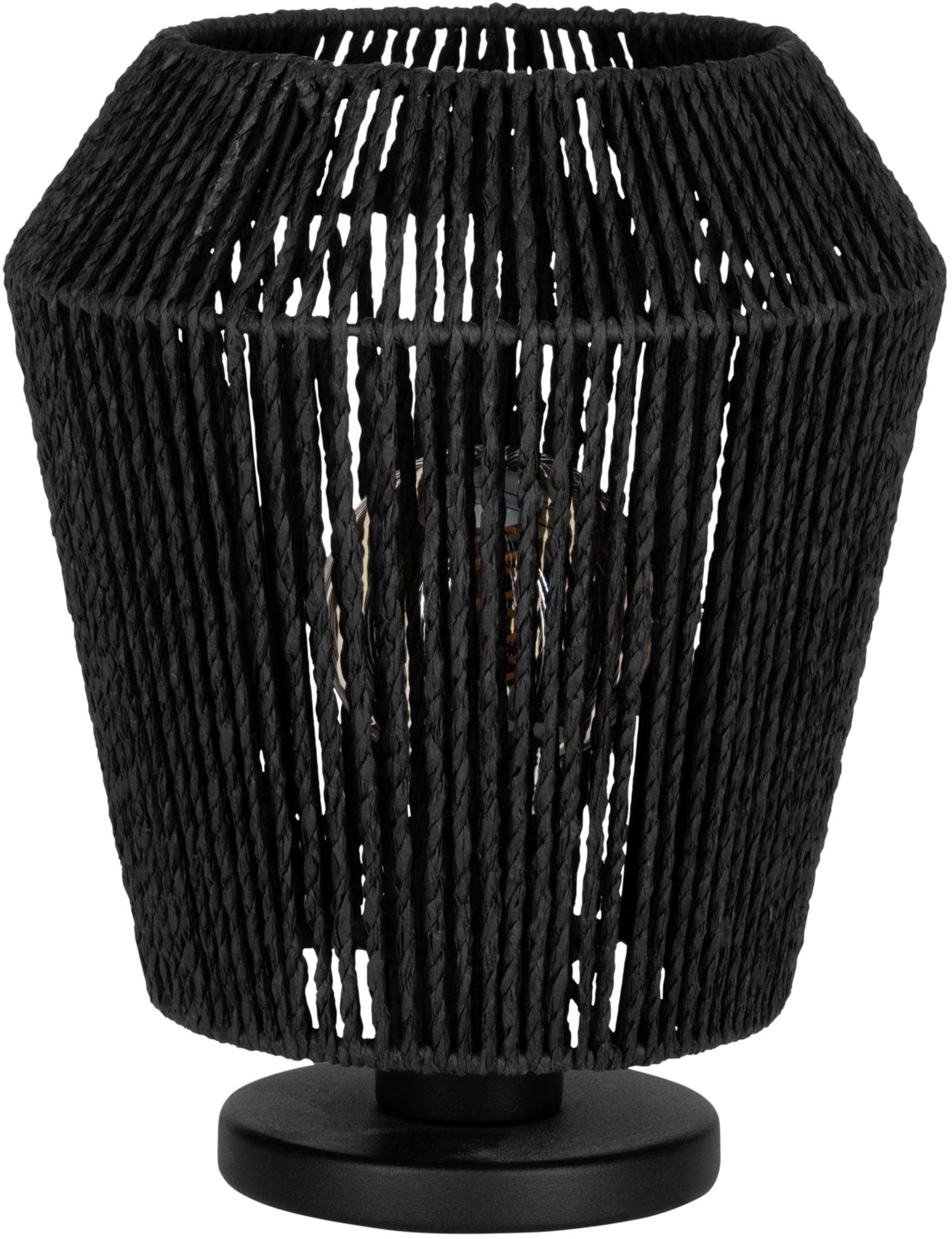 EGLO Tischleuchte PERSLEY Schwarz Stahl E27