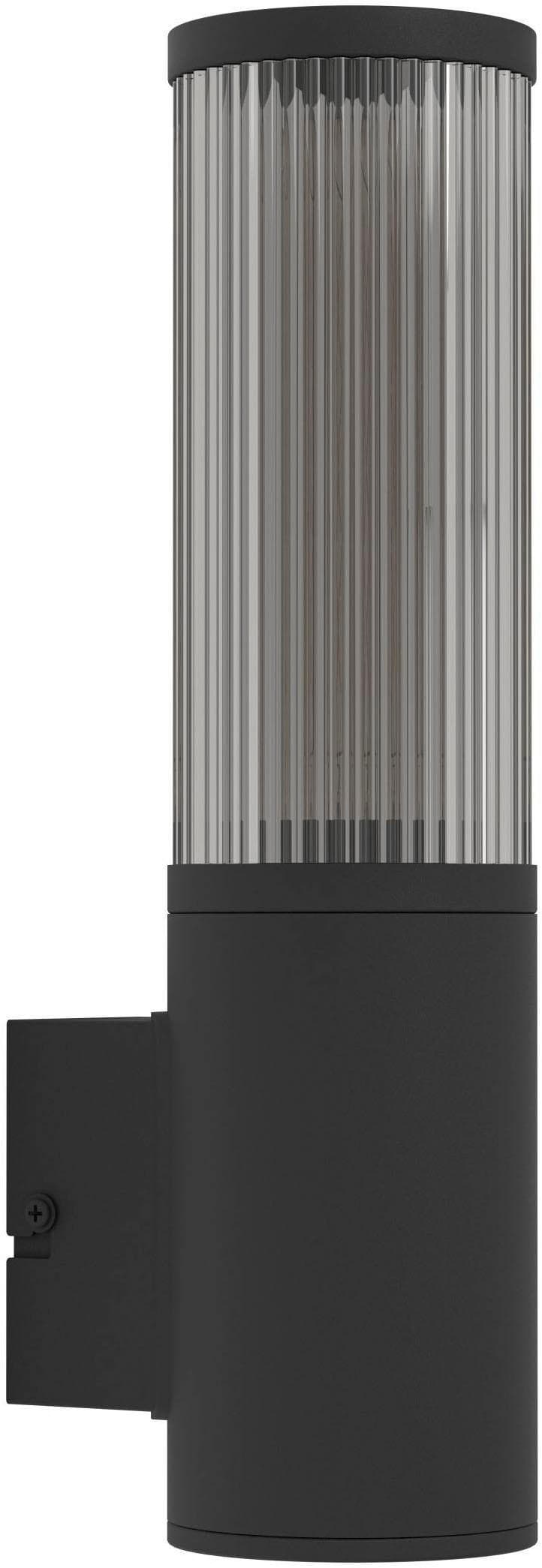 Außenwandleuchte Salle 31 cm Schwarz Aluminium