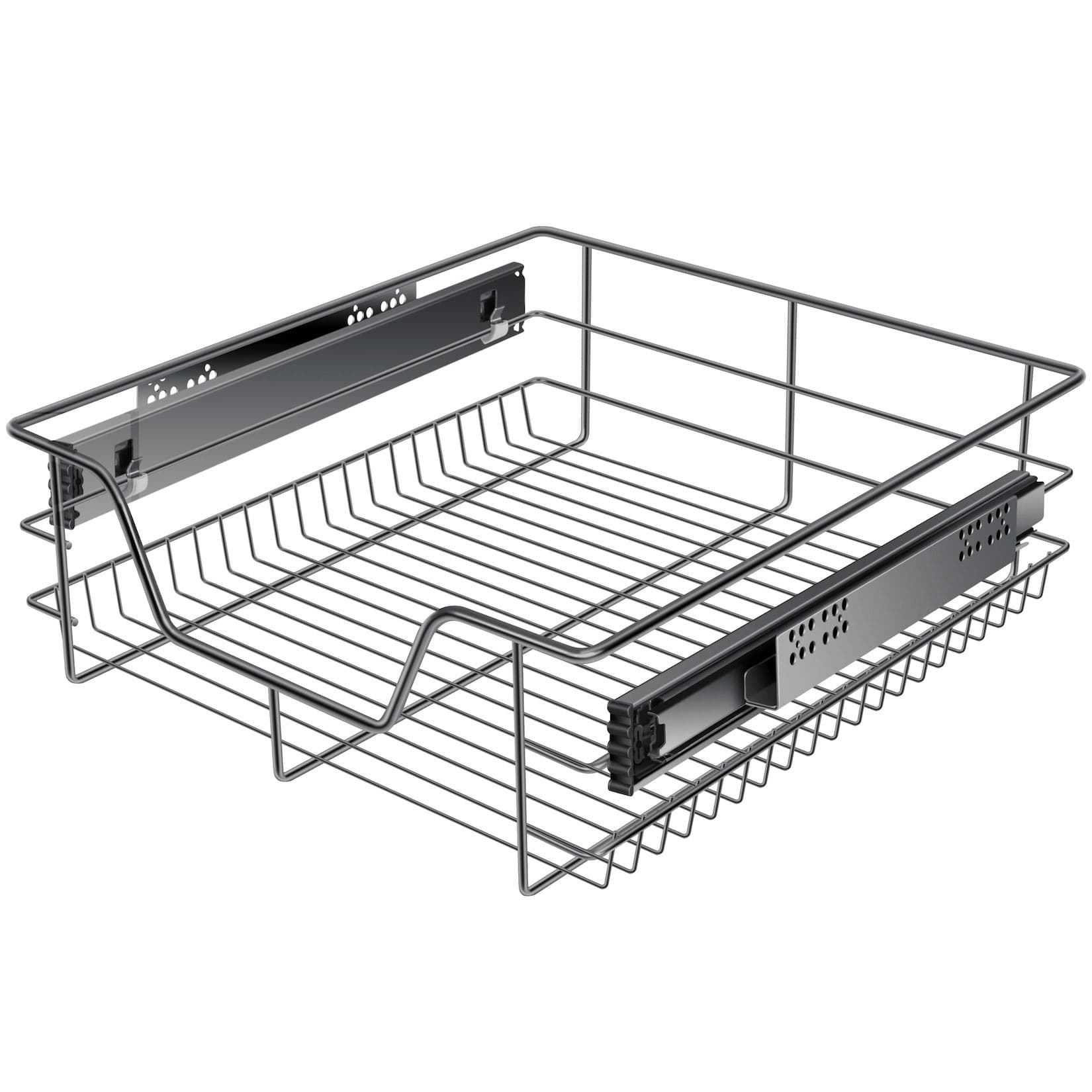 KESSER Teleskopschublade 30-60cm Schrankbreite verchromt aus Edelstahl