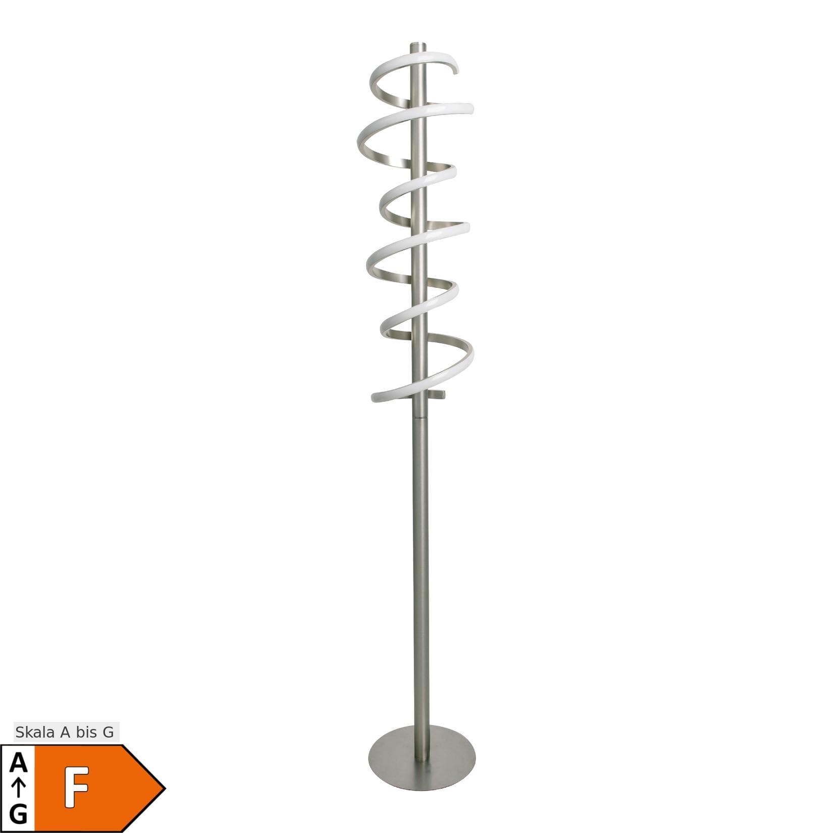 NÄVE LED Stehlampe "Belleza" Silber 140 cm Dimmbar