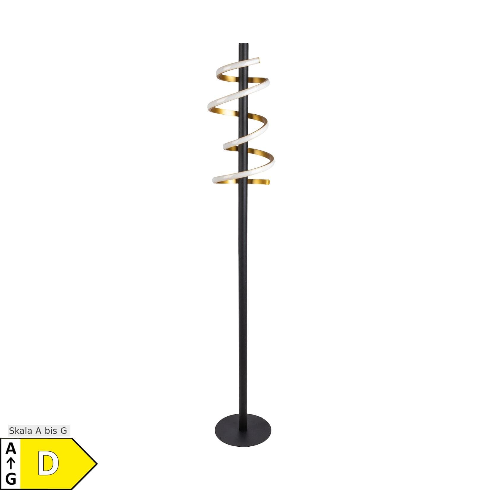 NÄVE LED Stehlampe Belleza Gold/Schwarz 15W Dimmbar 140cm