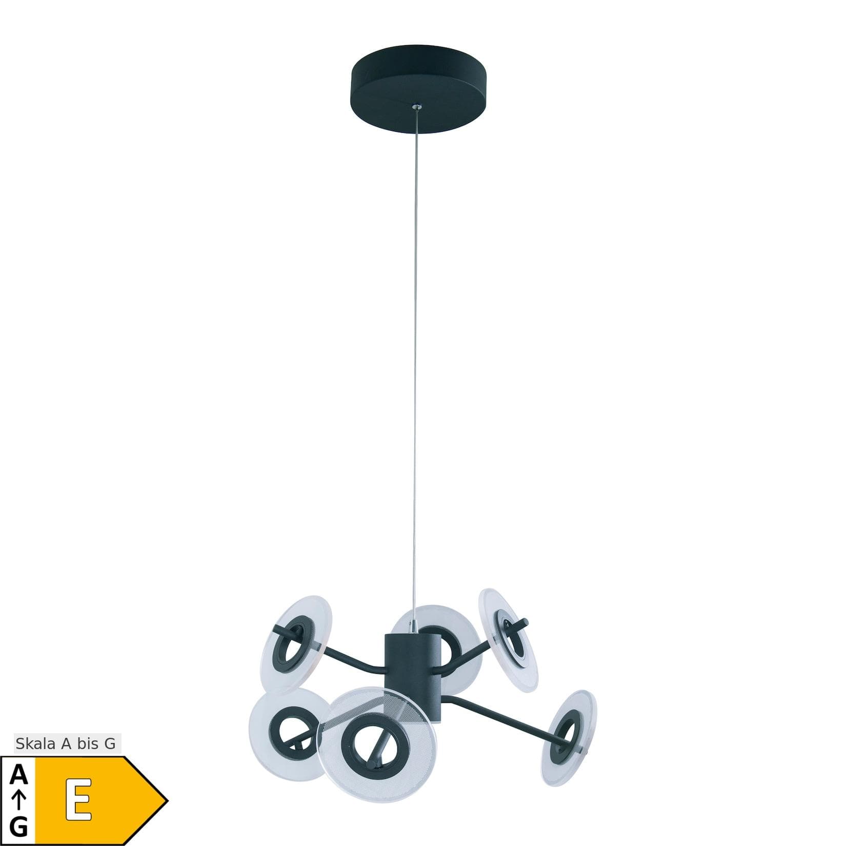 LED Pendelleuchte Modern Schwarz