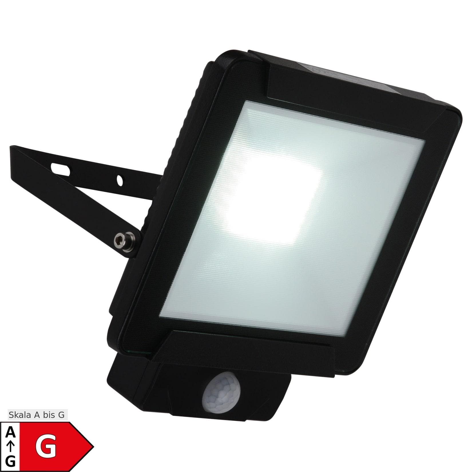 Näve LED Außen-Wandleuchte Radia - Bewegungsmelder, Kaltweiß, Schwarz