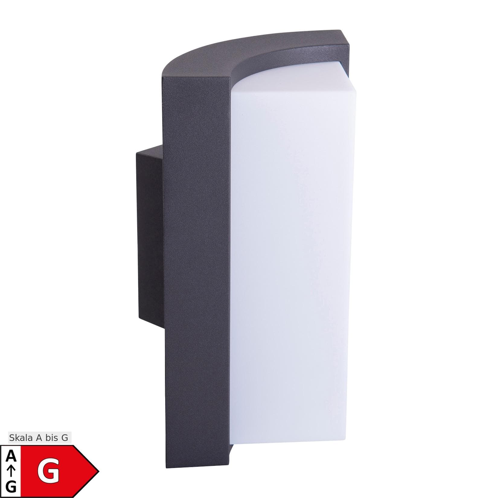 Kompakte Außenwandleuchte mit LED-Beleuchtung