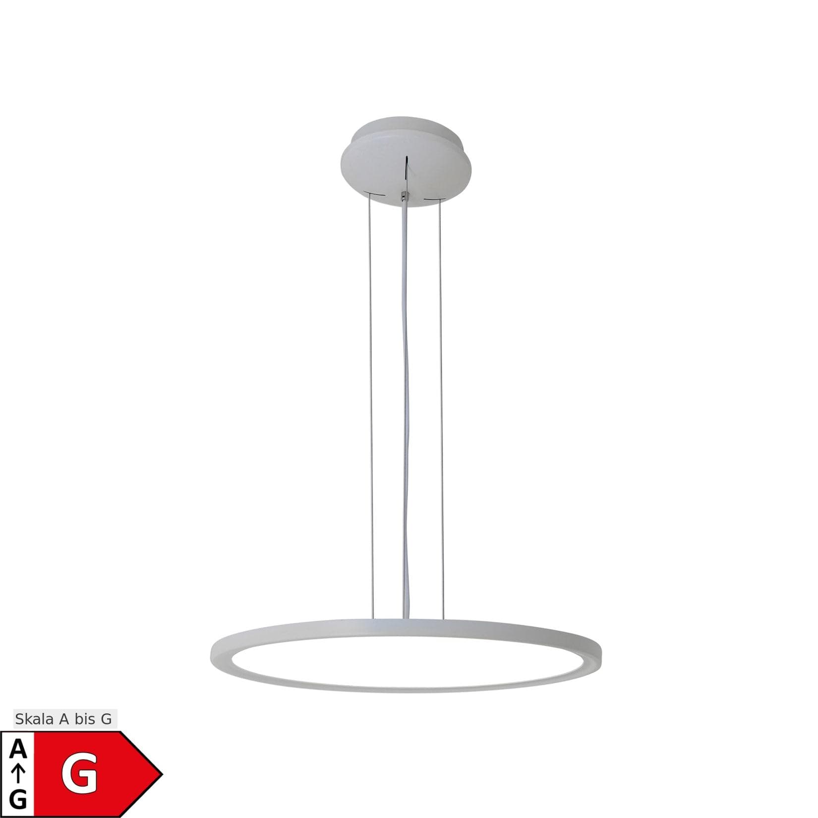 Näve LED Pendelleuchte FRISSEE Weiß Metall Acryl