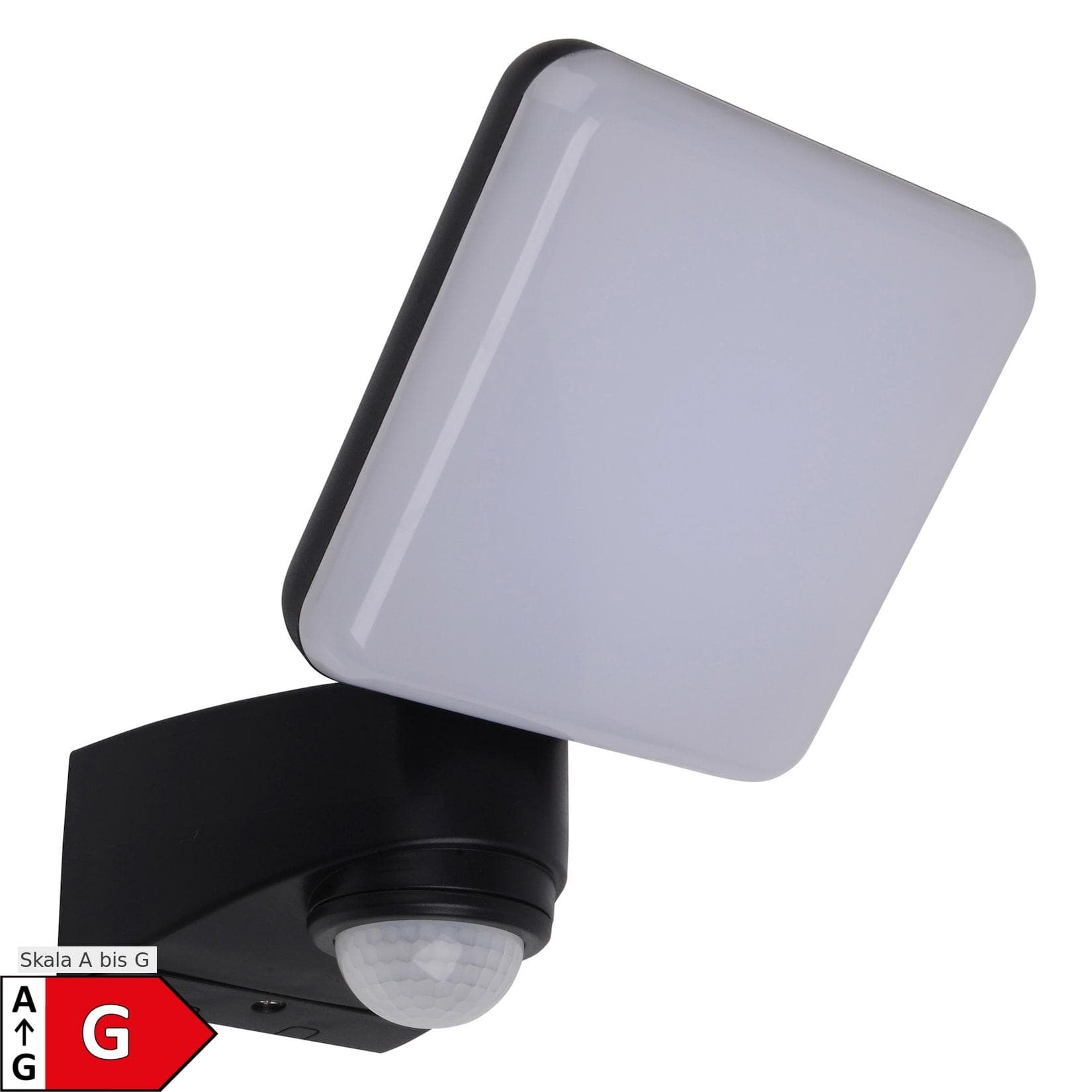 NAEVE LED-Außenwandleuchte Jaro Sensor Einflammig Dunkelgrau Weiß