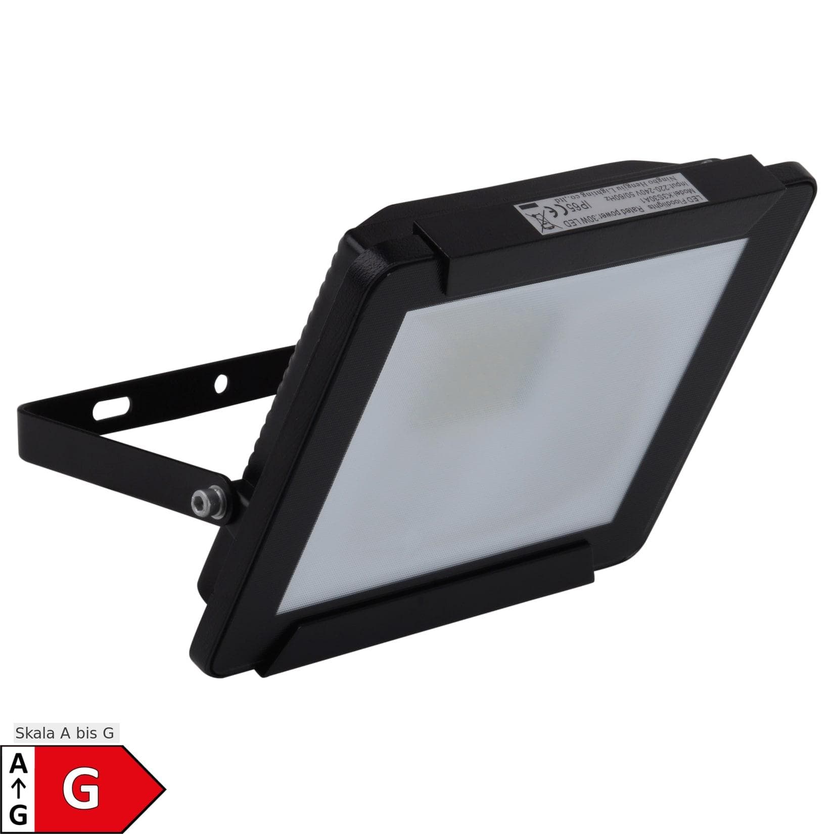 Näve LED Außen-Wandleuchte Strahler Kaltweiß Aluminium Schwarz