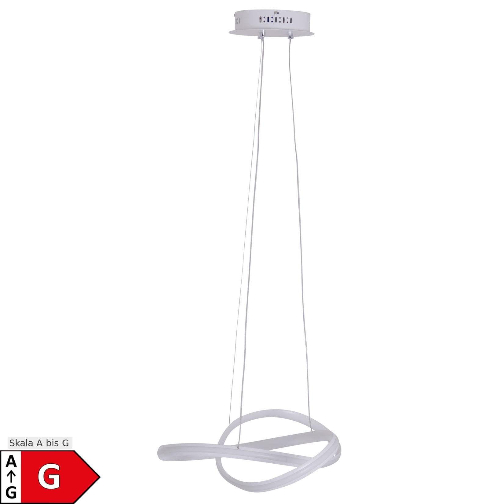 Moderne LED Pendelleuchte in Weiß