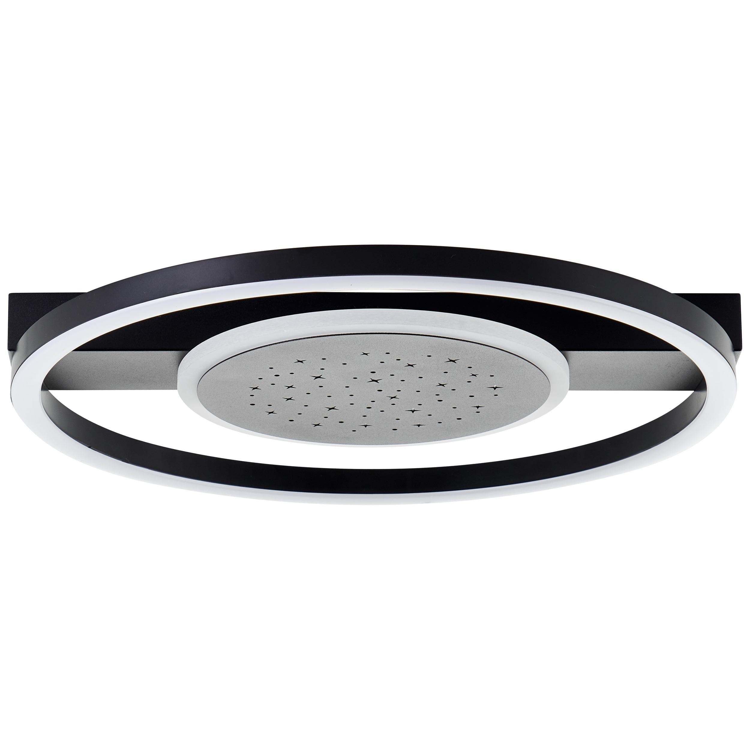 BRELIGHT LED Deckenleuchte Reno Schwarz Sternenglanz