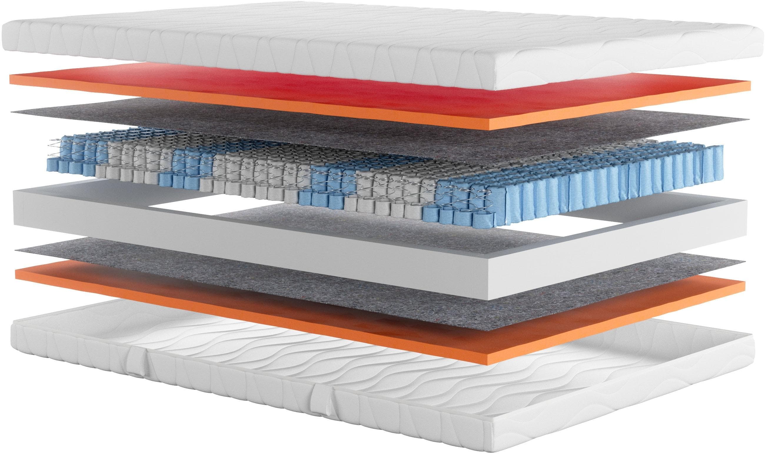 My Home Taschenfederkernmatratze Black Diamond Comfort, 7-Zonen