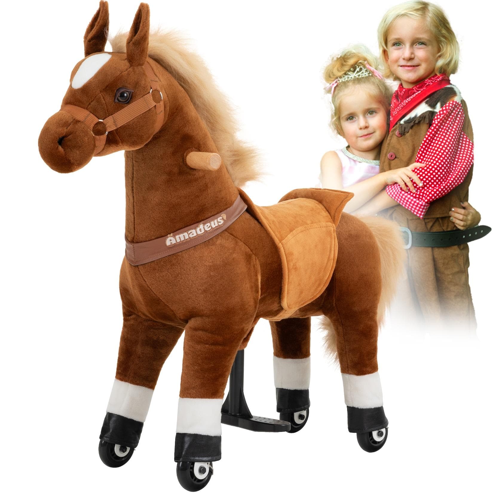 Miweba Pony Amadeus Small Spielpferd mit integrierter Lenkung