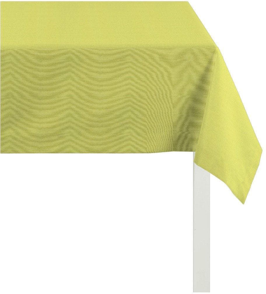 APELT Tischdecke 4362 Rips UNI Hellgrün Wasserabweisend