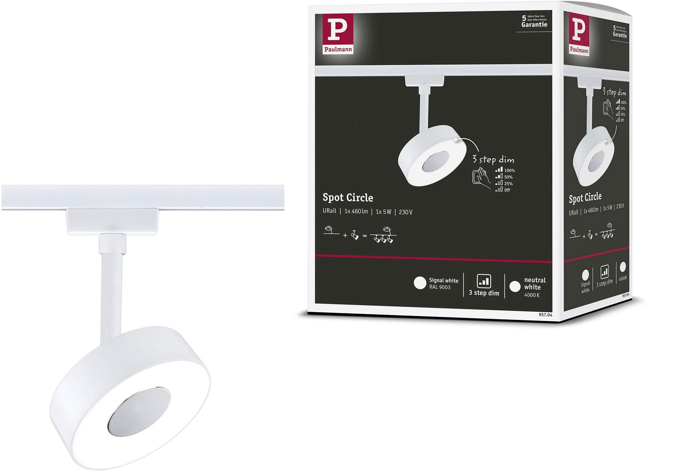 PAULMANN URail LED Schienenspot Circle Signalweiß