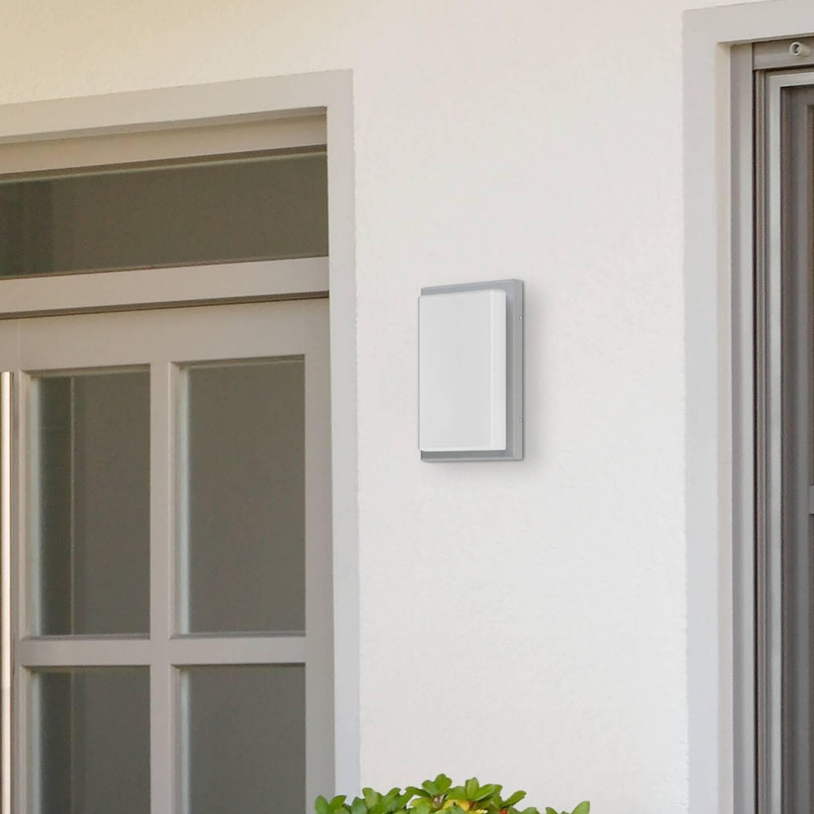 LCD Außenwandleuchte 059 Edelstahl Opalglas IP44 E27