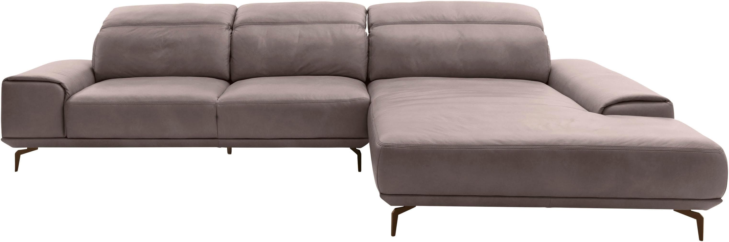 Musterring Wohnlandschaft MR 2490 Ecksofa Long-Life-Leder Grau